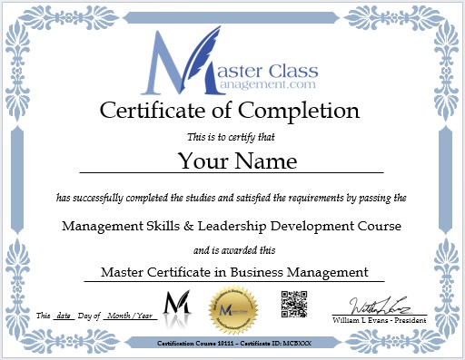 Certificate in Business Management